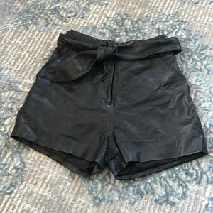 Rebecca Vallance Leather Shorts